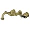 Kingston Brass KS3123PKL Duchess Two-Handle Wall Mount Bathroom Faucet, Antique Brass KS3123PKL - alternate 1